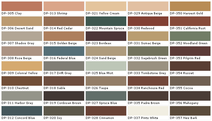 Behr White Paint Color Chart