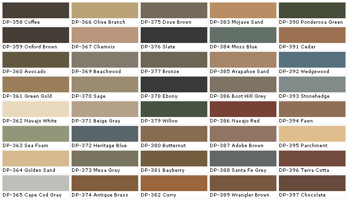 Behr White Paint Color Chart