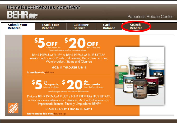 Behr Rebate Form Home Depot