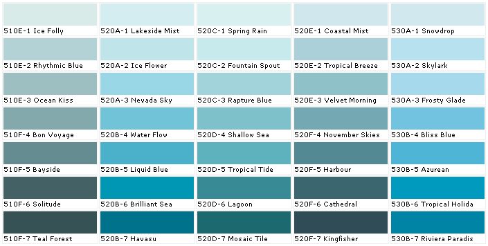 Behr Deck Paint Color Chart