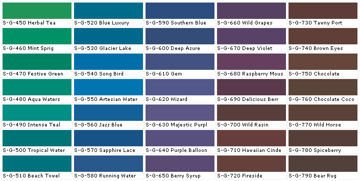 Behr Paint Chart