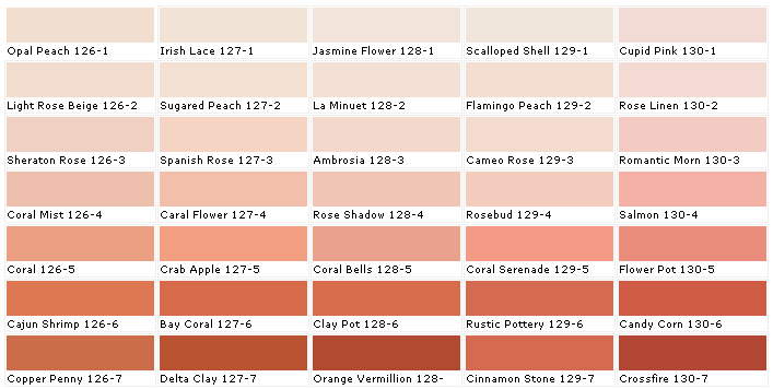 Crossfire Paint Color Chart