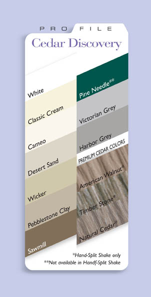 Alcoa Color Chart