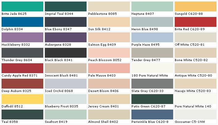 behr paint color names