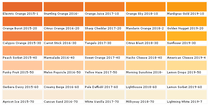 Moore Paint Color Chart