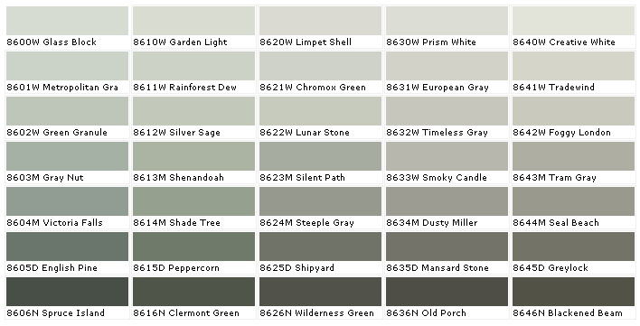 Shades Of Silver Color Chart