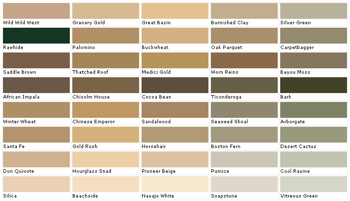 Martin Senour Color Chart