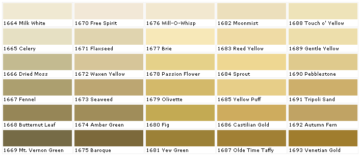 Lowes Exterior Paint Color Chart