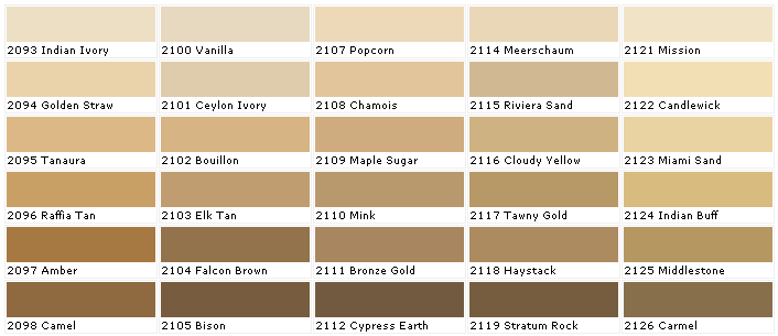 Camel Color Chart