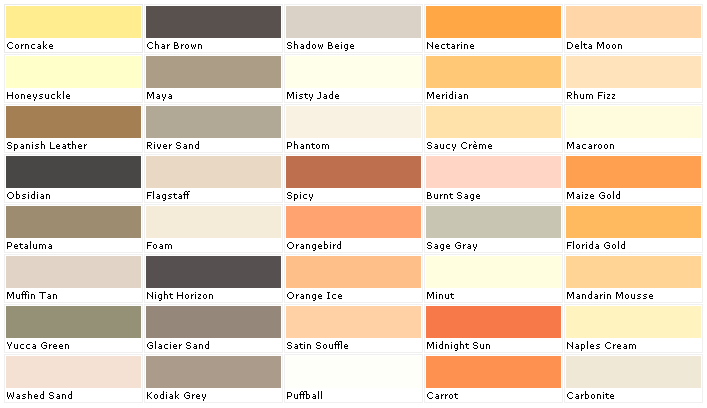 Color Chart Paint Boysen
