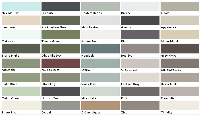 Pratt And Lambert Paint Colors Chart