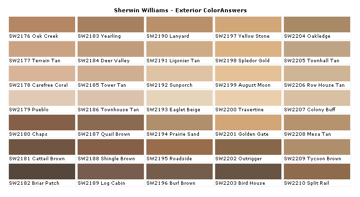 Sherwin Williams Paints Colors Paint Coloranswers House Chart Chip Sample Swatch Palette Color Charts Exterior Interior Wall Answers - Sherwin Williams Porch Paint Color Chart