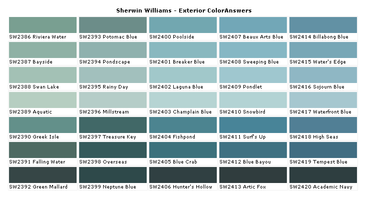 Sherwin Williams Paints Sherwin Williams Colors Sherwin Williams Paint Coloranswers House Paints Colors Paint Chart Chip Sample Swatch Palette Color Charts Exterior Interior Wall Answers