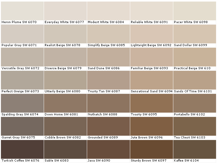 Jute Color Chart