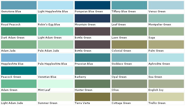 Valspar Color Chart