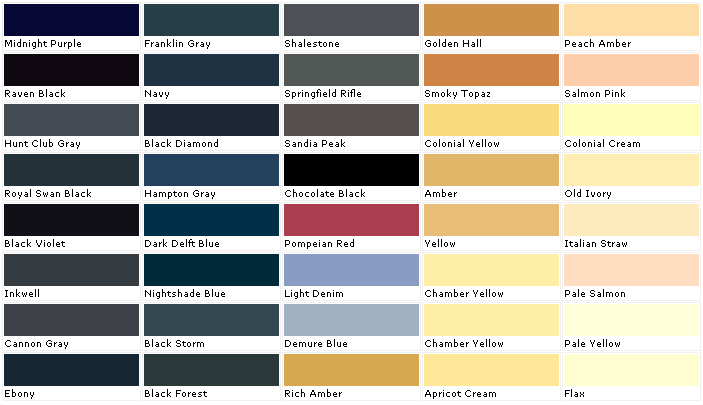 Lowes Paint Colors Chart
