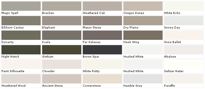 Interior Paint Color Chart Lowe's