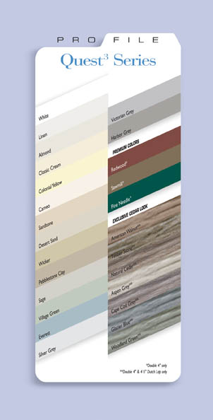 Aluminum Siding Colors Chart